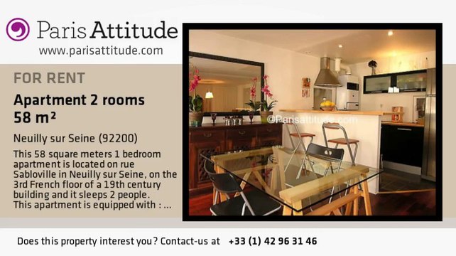 1 Bedroom Apartment for rent - Neuilly sur Seine, Neuilly sur Seine - Ref. 1313