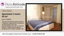 1 Bedroom Apartment for rent - Ecole Militaire/Unesco, Paris - Ref. 509