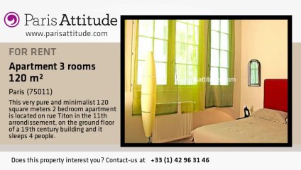 2 Bedroom Loft for rent - Charonne, Paris - Ref. 871