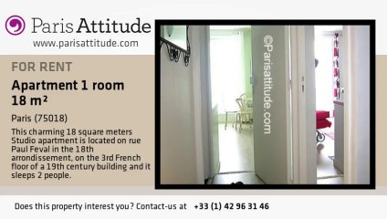 Studio Apartment for rent - Sacré Cœur, Paris - Ref. 3668