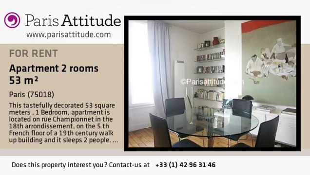 1 Bedroom Apartment for rent - Montmartre, Paris - Ref. 5784