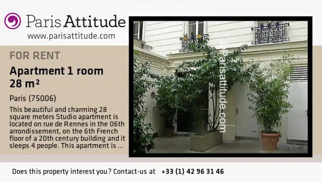 Studio Apartment for rent - St Placide, Paris - Ref. 4786