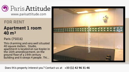 Studio Apartment for rent - Alma Marceau, Paris - Ref. 7743