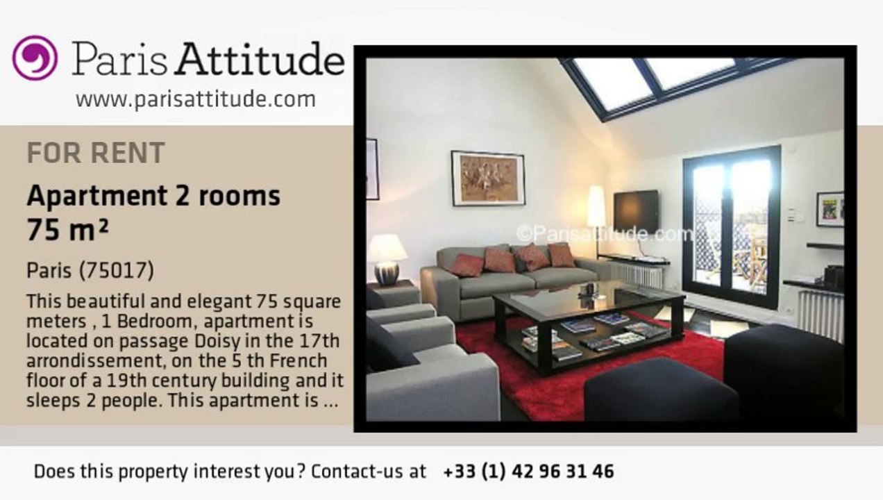 1 Bedroom Duplex for rent - Porte Maillot/Palais des Congrès, Paris - Ref. 6686