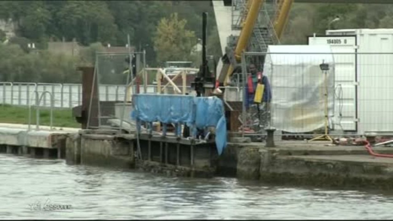 Coudray-Montceaux : Réouverture de la petite écluse