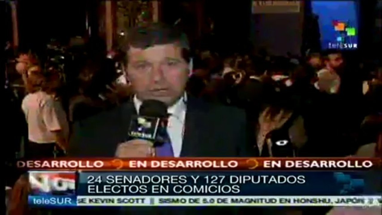 Recuerdan militantes de FPV a Néstor Kirchner tras elecciones