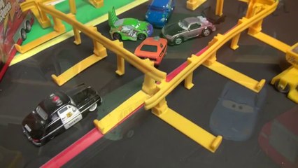 Pixar Cars Video , cut-scene, EARTHQUAKE in Radiator Springs, starring Lightning McQueen