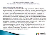 SAP Materials Management(MM)PROFESSIONAL ONLINE TRAINING IN SOUTH AFRICA@magnifictraining.com