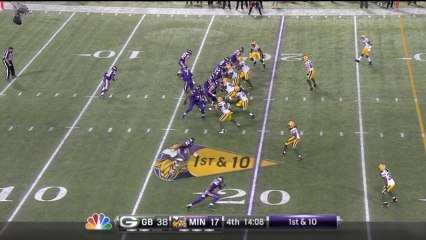 Packers defense, sack, 0-yd loss