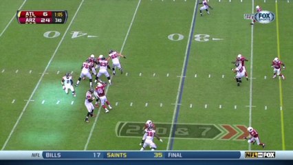 Cardinals defense, sack, 10-yd loss