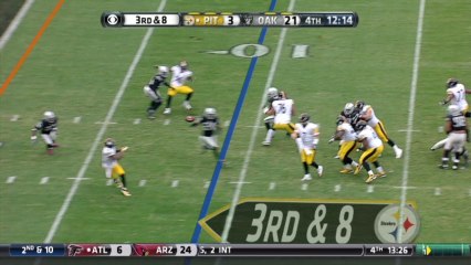 QB Roethlisberger to WR Sanders, 9-yd, pass, TD