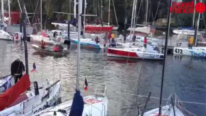 Départ vers Tréboul - Mini-Transat