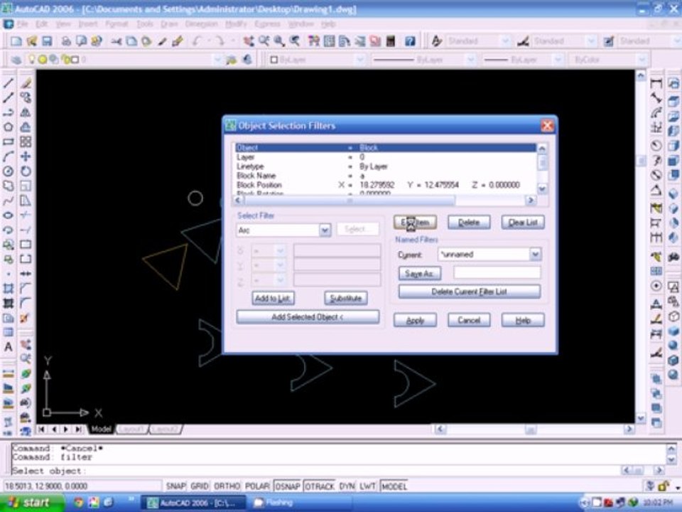 Autodesk - Auto CAD 2006/2008 - Command - Filter - Urdu / Hindi