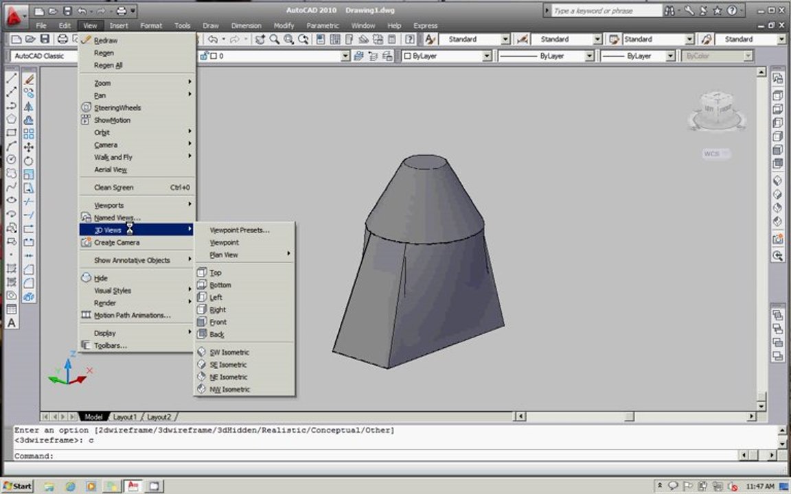 Autodesk - Auto CAD 2006/2008 - Command - Loft - Urdu / Hindi