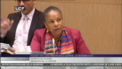 TRAVAUX ASSEMBLEE 14EME LEGISLATURE : Audition de Mme Christiane Taubira, ministre de la Justice, sur les crédits de la mission « Justice ».