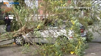 Descargar video: Beelden van stormschade in Groningen - RTV Noord