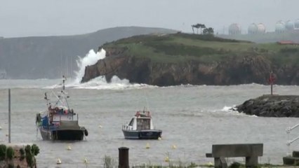Temporal en el Cantábrico Asturias 28 Octubre 2013