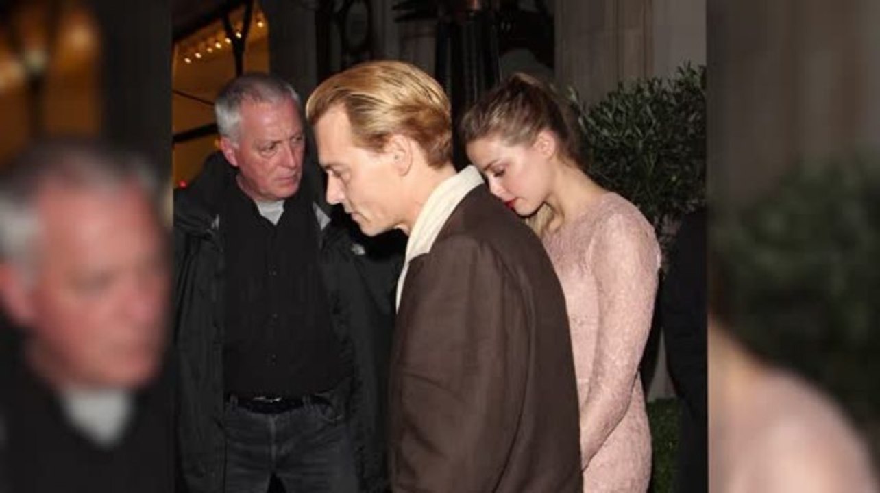 Johnny Depp und Amber Heard beide Blond