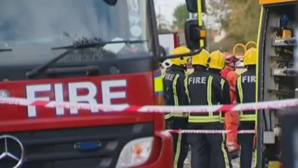 Tree falls on London houses and causes gas explosion
