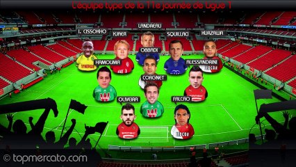 L'équipe type de la 11e journée de Ligue 1 !
