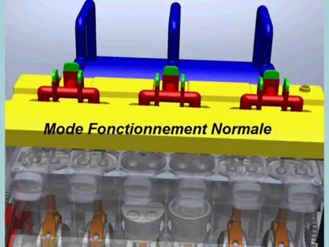 moteur cycle divisé , split cycle engine 3d animation solidworks