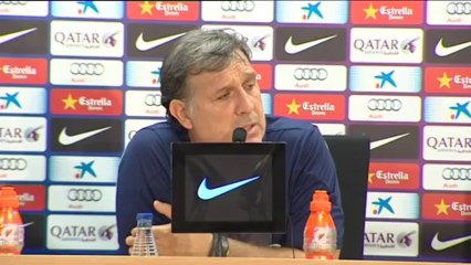 Martino: "No estoy preocupado con Messi. Está perfectamente bien"