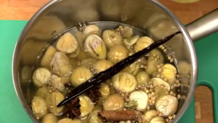 Marrons confits aux epices