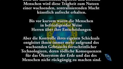 Die Botschaft an die Menschheit. (vorgelesen, deutsch)