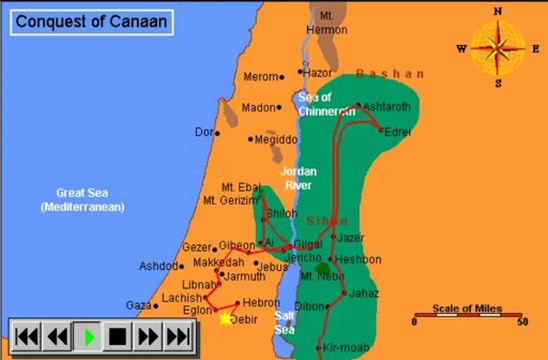 La Conquista de CanaÃ¡n por JosuÃ© y los hijos de Israel - from YouTube by Offliberty