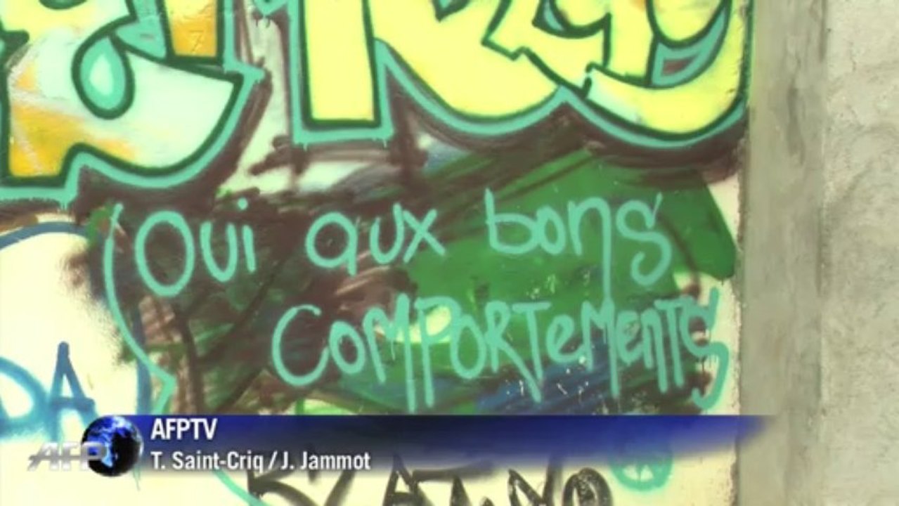 Mit Graffiti gegen Wildpinkler in Gabun