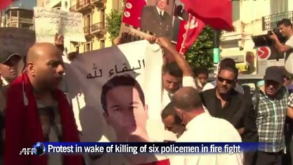 Hundreds of Tunisian security forces protest in capital