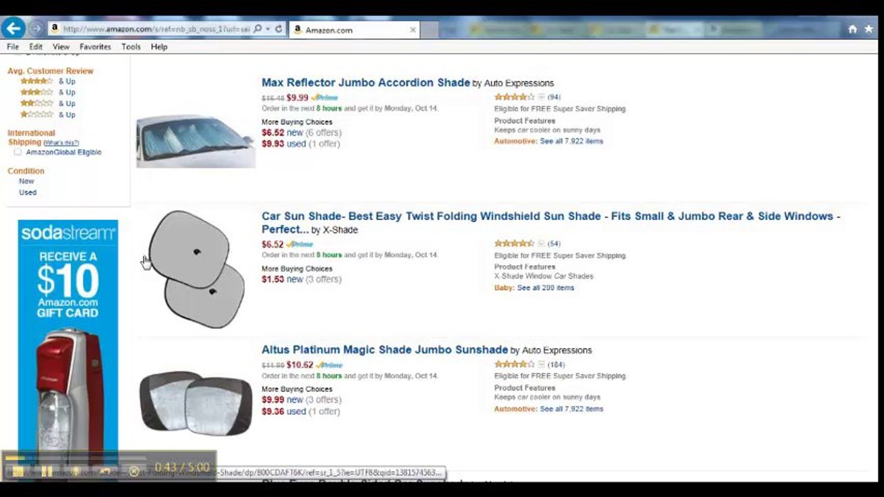 Find out How You may car sunshade For only $1 - Coaching video