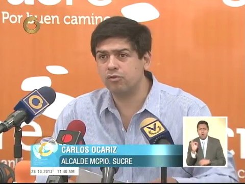 Ocariz: En Sucre se prohíbe cualquier tipo de fiesta pública, que no esté autorizada por la Alcaldía