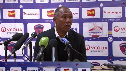 Conférence de presse Clermont Foot - RC Lens (0-0) : Régis BROUARD (CF63) - Antoine  KOMBOUARE (RCL) - 2013/2014