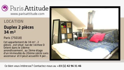 Duplex 1 Chambre à louer - Montmartre, Paris - Ref. 7149