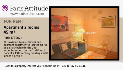 1 Bedroom Apartment for rent - Opéra, Paris - Ref. 1457