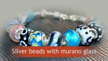 Silver beads with murano glass at lowest prices directly from Thailand manufacturer