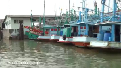 Pranburi fishing boats in Thailand