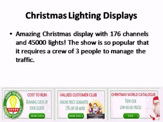 Christmas lighting Displays