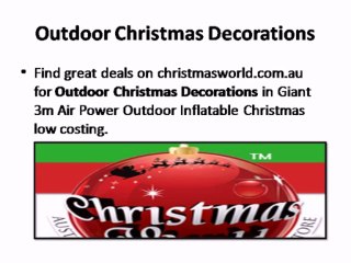 Outdoor Christmas Decorations