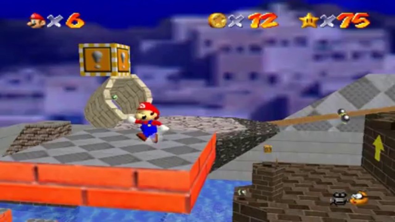 Super Mario 64 Monde Trempe Seche Etoile 2 Sur Les Toits Video Dailymotion