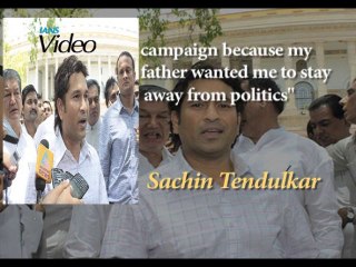 Sachin Tendulkar finally speaks about joining politics