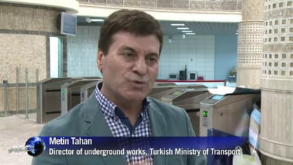 Turkey fulfils sultan's dream with opening of Bosphorus rail tun