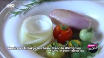 Recette de filets d'agneau, lingots du nord et vinaigrette de giroles aux mirabelles