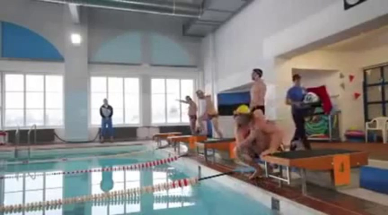 Nageur professionnel bourré