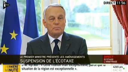 Ayrault suspend l'application de l'écotaxe