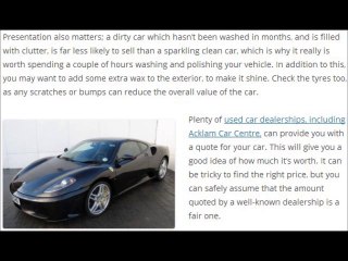 How to sell your car quickly and easily l Acklam Car Centre