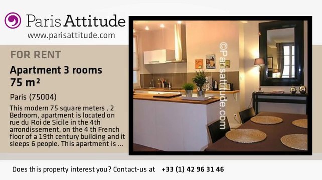 2 Bedroom Apartment for rent - St Paul, Paris - Ref. 1881