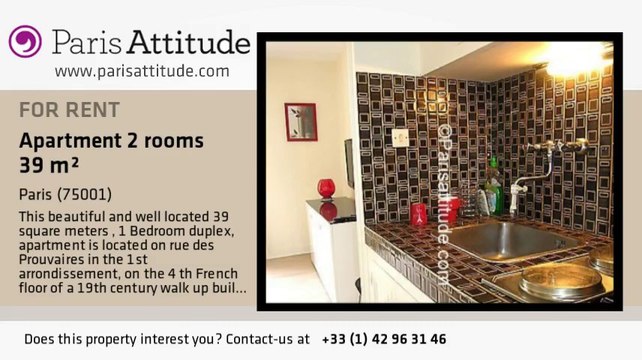 1 Bedroom Duplex for rent - Châtelet, Paris - Ref. 5419