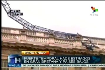 Causa serios estragos tormenta tropical en Gran Bretaña